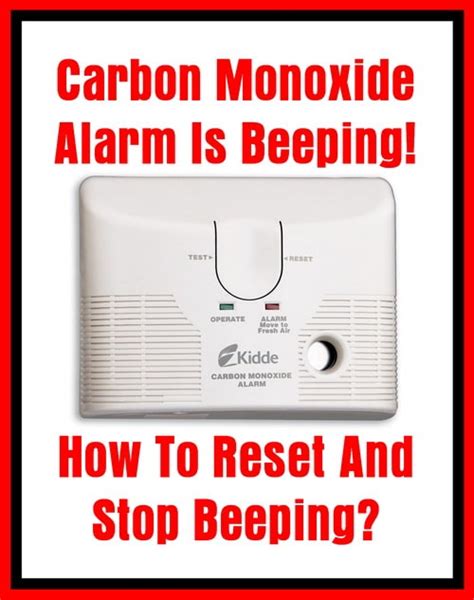 carbon monoxide alarm beeped then stopped